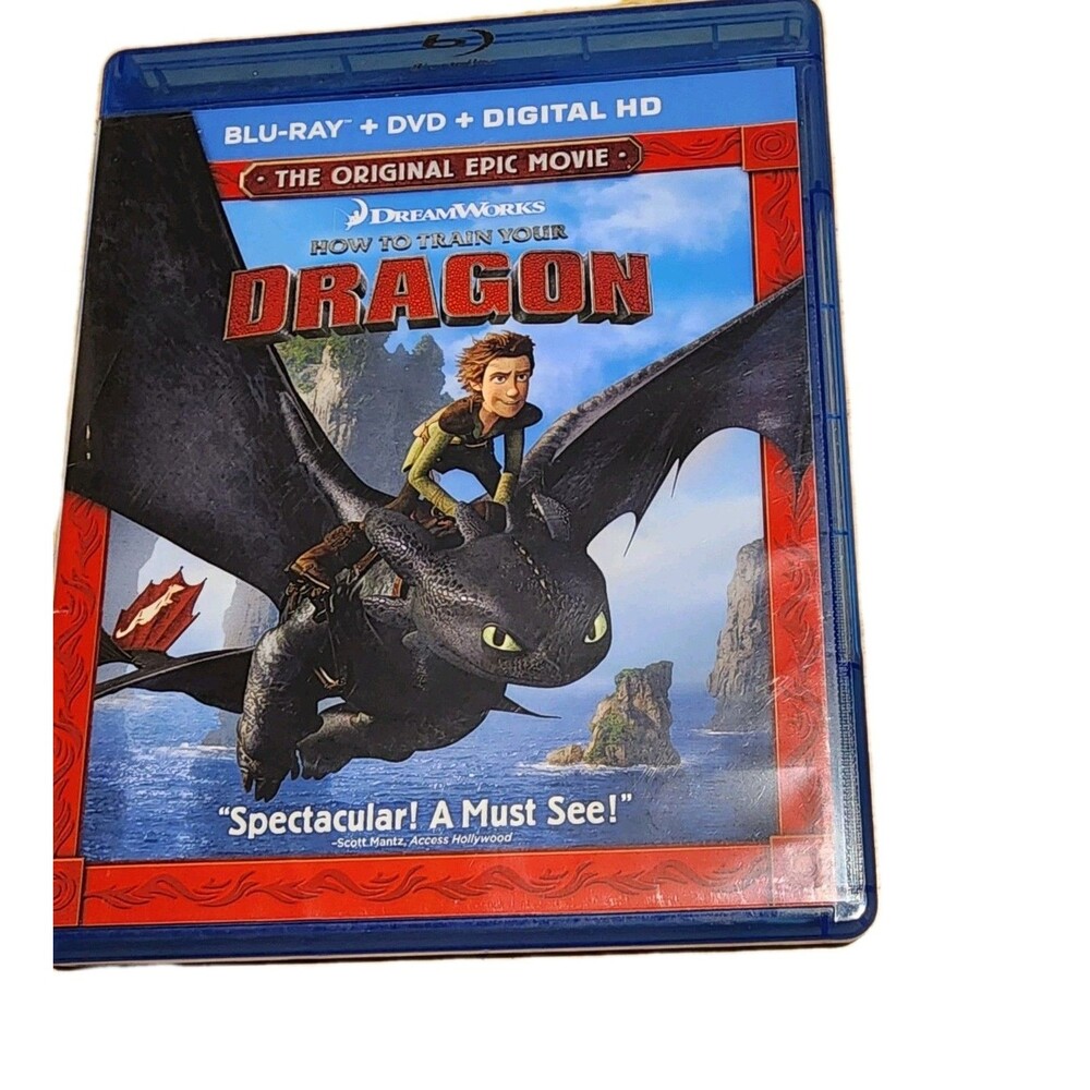 How to Train Your Dragon Blu-ray + DVD Discs - Acceptable Condition